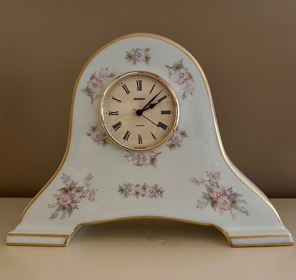 Authentieke Limoges porseleinen schouwklok, Antiek en Kunst, Ophalen