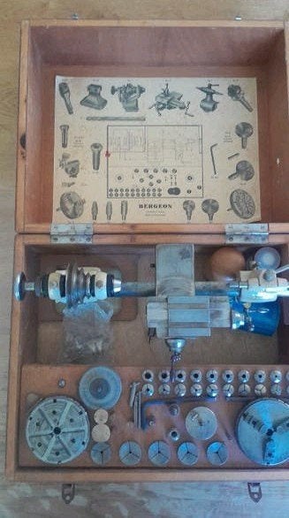 Bergeon draaibank horloge / klokkenmaker, Ophalen of Verzenden