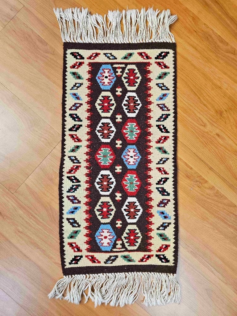 Kelim loper 59/29 cm, Verzenden, Gebruikt, Meerkleurig, Overige stijlen