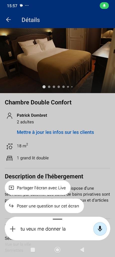 Kamer voor 2 personen, herenhotel in de buurt van Le Mans, Ophalen of Verzenden, Nieuw, Tweepersoons