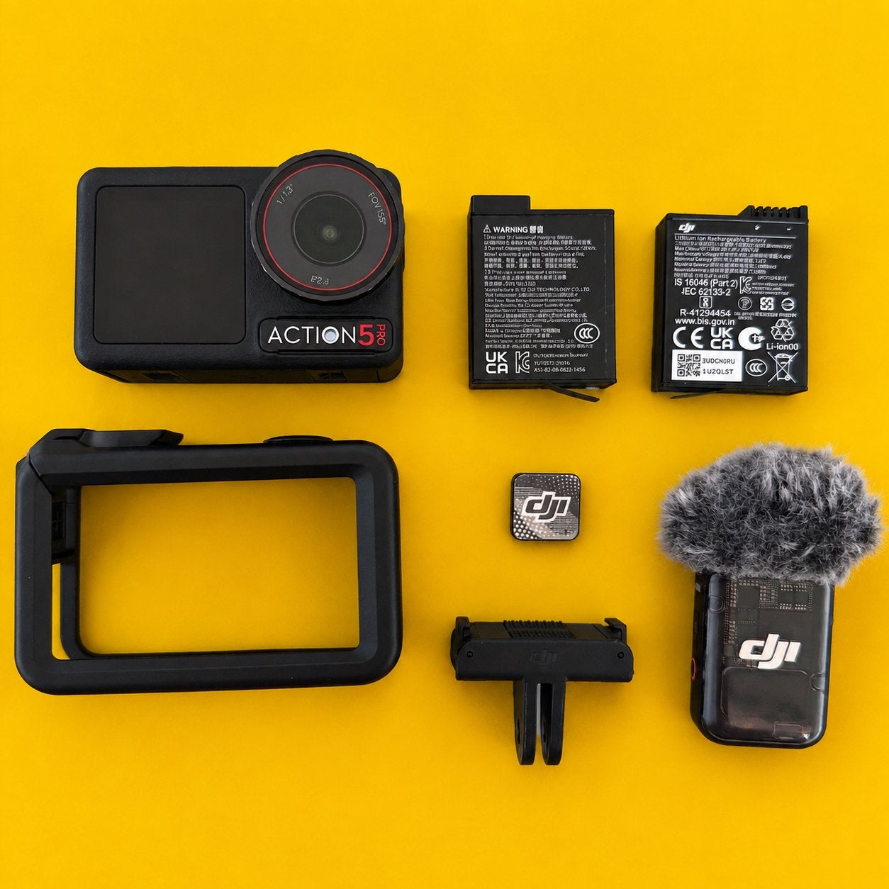 DJI Osmo Action 5 Pro + DJI Mic 2 + 2 Batterij, Enlèvement, Comme neuf