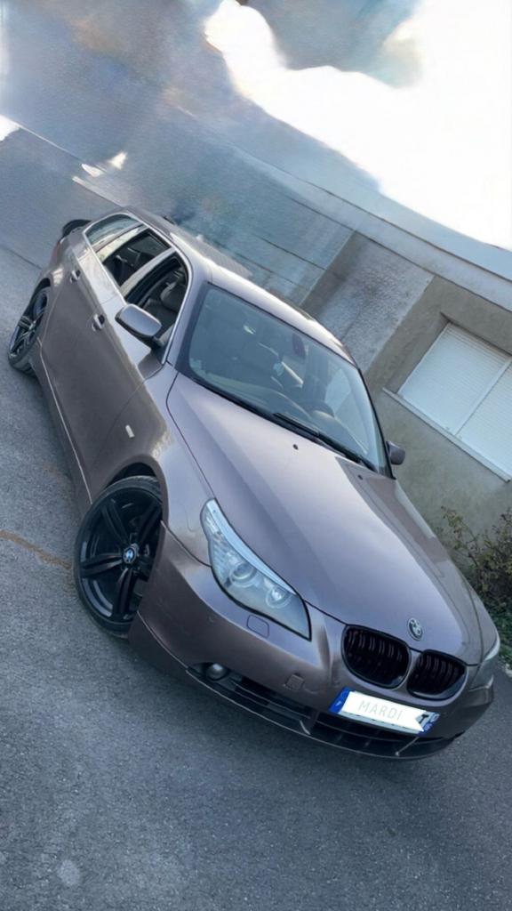 Bmw 5-serie, Auto's, Automaat, Achterwielaandrijving, Bruin, Leder