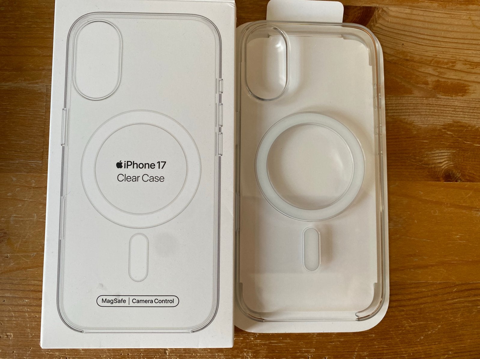 Apple clear Magsafe case iPhone 17 in heel mooie staat., IPhone 17, MagSafe, Ophalen of Verzenden, Zo goed als nieuw