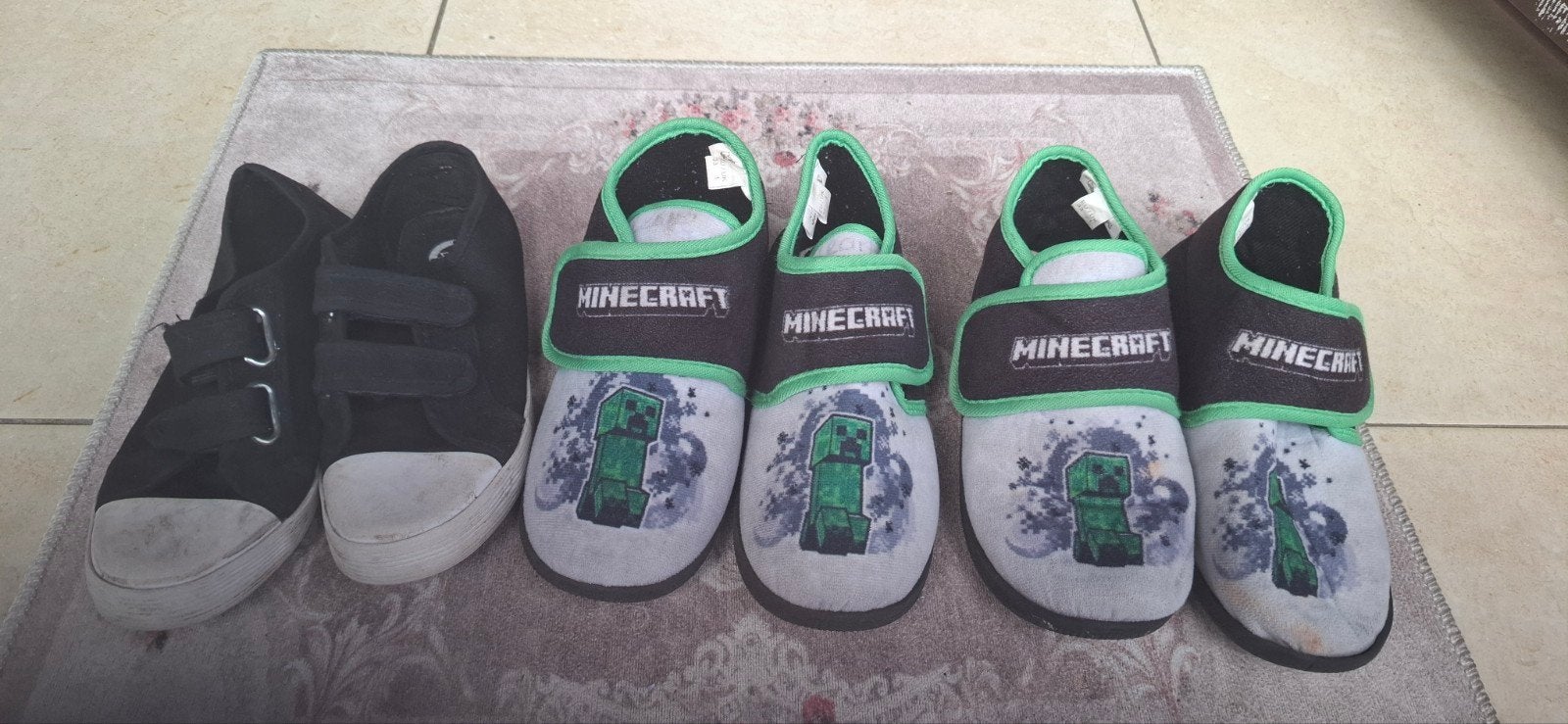 minecraft pantoffels + turnschoenen, Divers, Enlèvement, Comme neuf