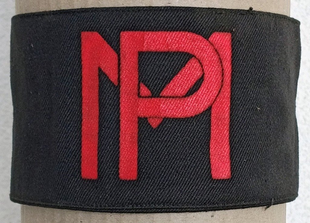 (MP) mouwband van het Belgische Leger (A.B.L.) uit 1951., Ophalen of Verzenden, Overige soorten, Overige typen