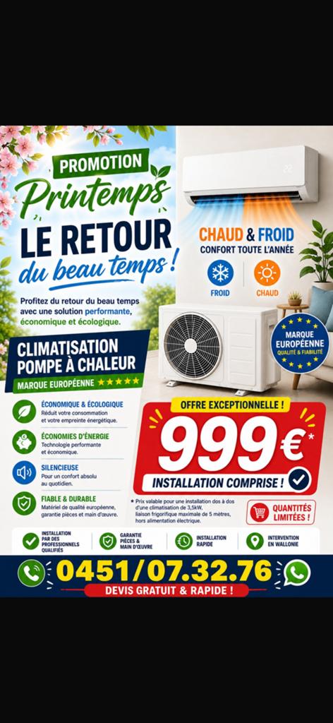 Climatisation, Enlèvement ou Envoi