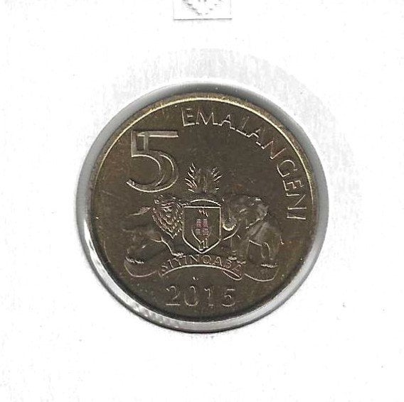 Swaziland, 5 Emalangeni 2015., Timbres & Monnaies, Monnaies | Afrique, Enlèvement ou Envoi, Autres pays, Monnaie en vrac