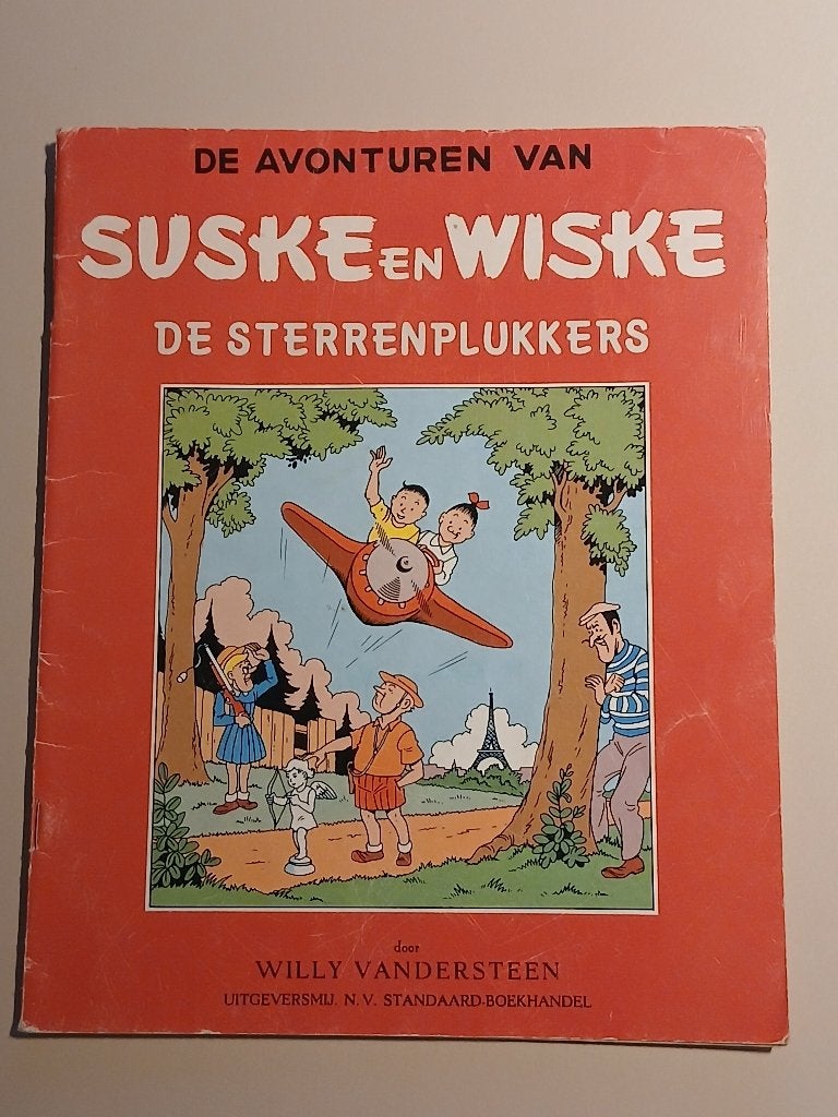 Suske en Wiske album De sterrenplukkers in 2 kleuren, Gelezen, Willy Vandersteen, Eén stripboek, Ophalen of Verzenden