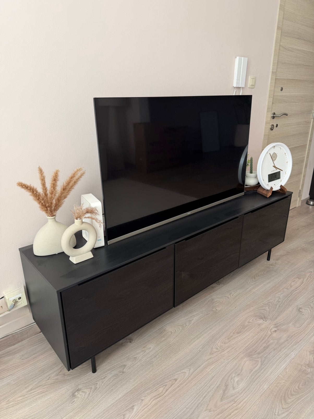 Meuble tv ikea RANNÄS, Maison & Meubles, Enlèvement, Comme neuf, Verre