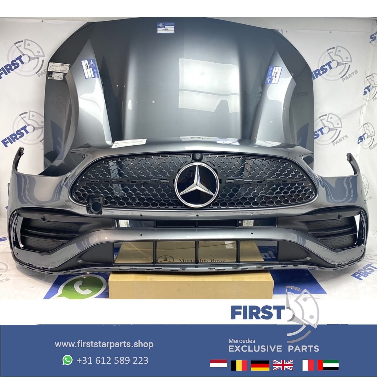W206 S206 C43 AMG LINE VOORKOP Mercedes C Klasse FRONT 2021-, Utilisé, -, Avant, -