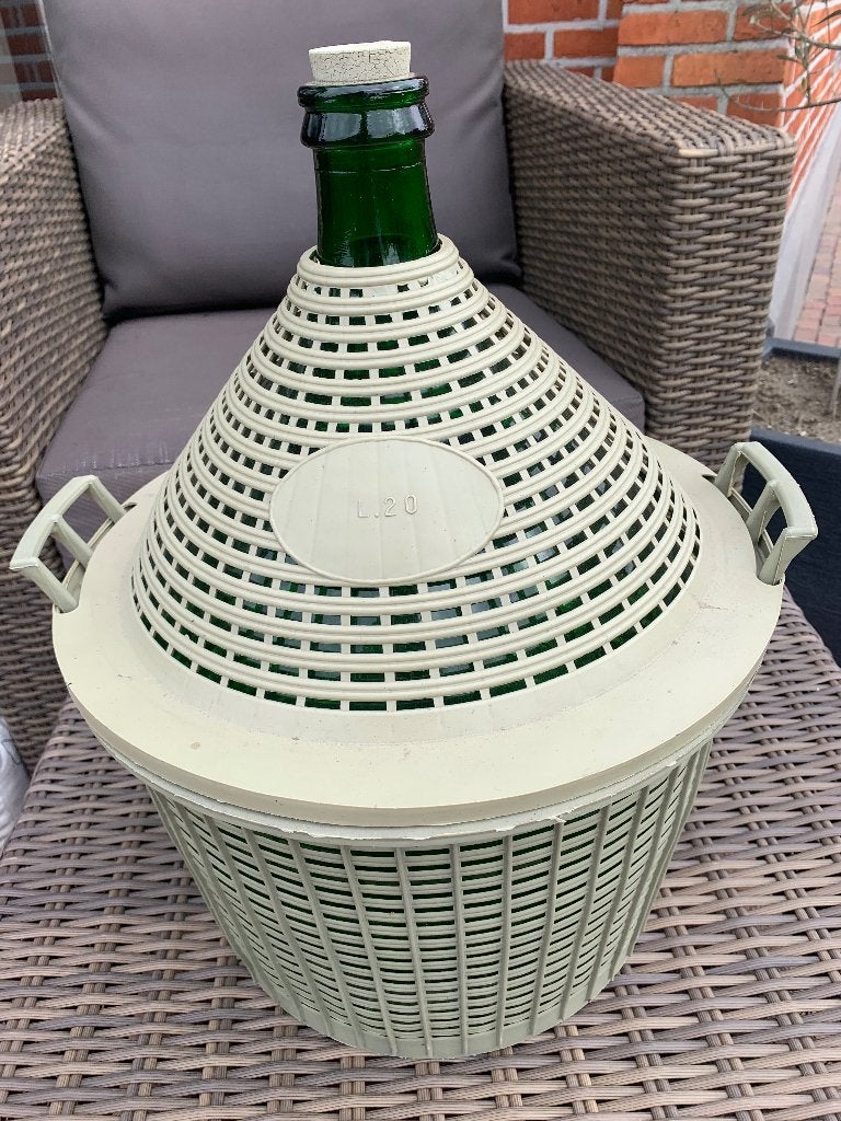 Mandfles demijohn of dame-jeanne Inhoud 20 liter, Enlèvement, Comme neuf
