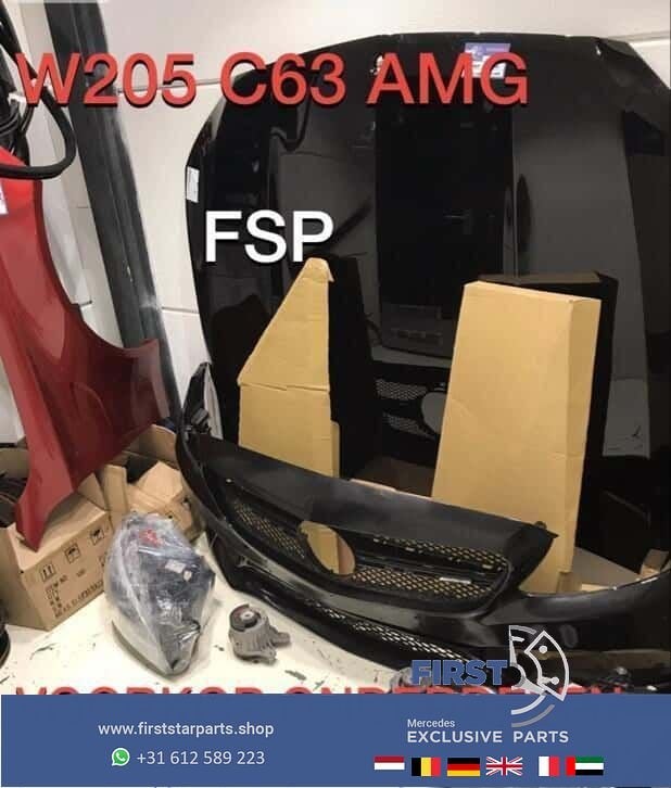 W205 C63 AMG zijscherm rechts Mercedes C Klasse 63 2014-2018, Garde-boue, Utilisé, -, -