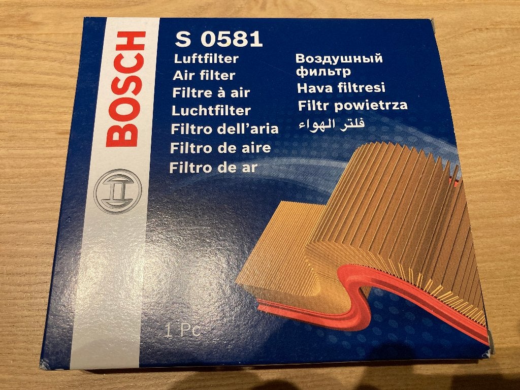 BOSCH luchtfilter S 0581 * F026 400 581, Auto-onderdelen, Filters, Ophalen of Verzenden, Nieuw