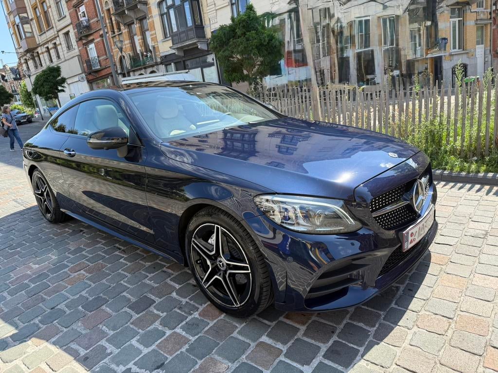 Mercedes C Coupe 220d AMG Line, Auto's, Automaat, 4 zetels, Open dak, 143 kW
