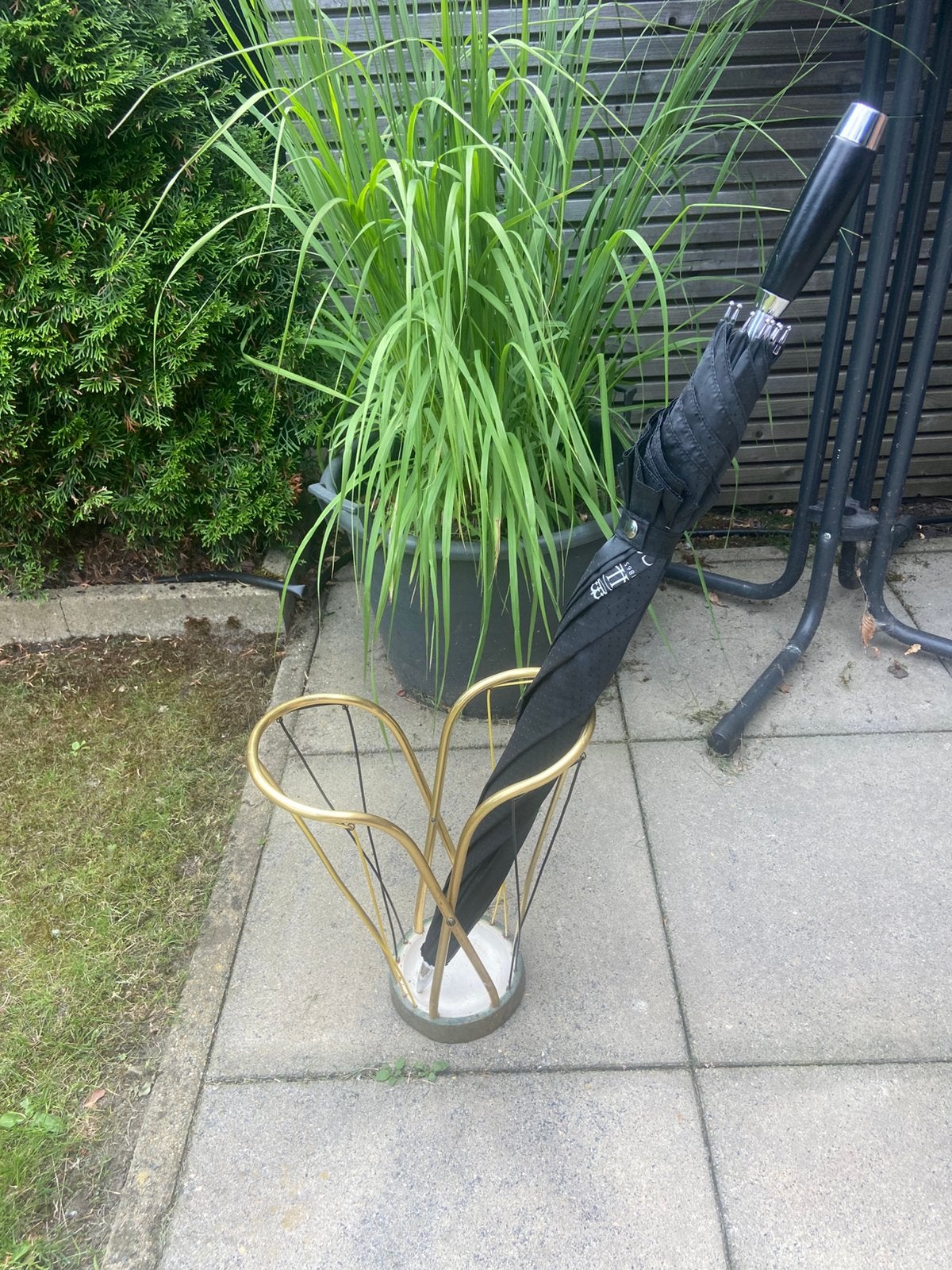Vintage mid-century modern paraplubak, Ophalen of Verzenden