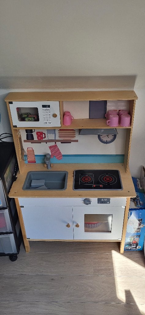 Cuisine enfants bois, Enlèvement, Utilisé, Bois, Jouer à la cuisine