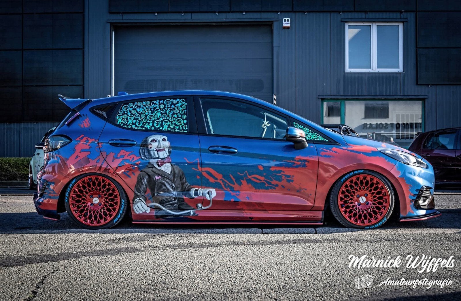 unieke   ford fiesta, Auto's, Voorwielaandrijving, Stof, Zwart, Blauw
