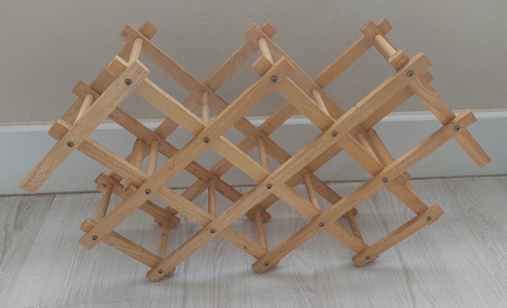 wijnrekje, Maison & Meubles, Accessoires pour la Maison | Porte-bouteilles, Enlèvement, Utilisé, Bois