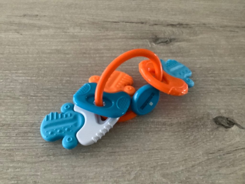 Plastic baby Nuby koelbijtsleutels (Nieuw), Kinderen en Baby's, Speelgoed | Babyspeelgoed, Zo goed als nieuw, Speelkleed, Ophalen of Verzenden