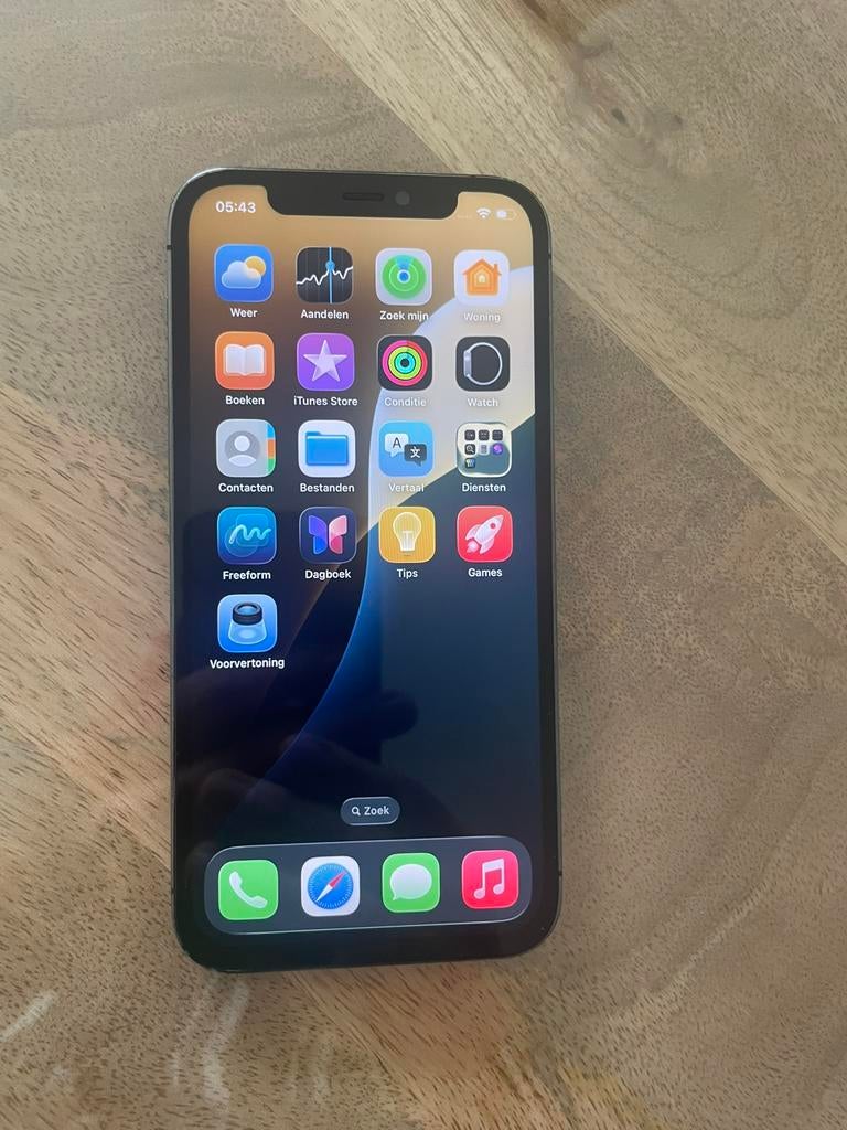 iPhone 12 Pro (128GB) - Grafiet, Telecommunicatie, Mobiele telefoons | Apple iPhone, 99 %, 128 GB, Zo goed als nieuw, Grijs
