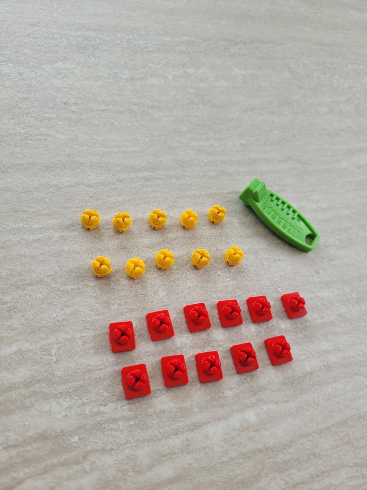 Playmobil  gele rode connectors + sleutel, Ophalen of Verzenden