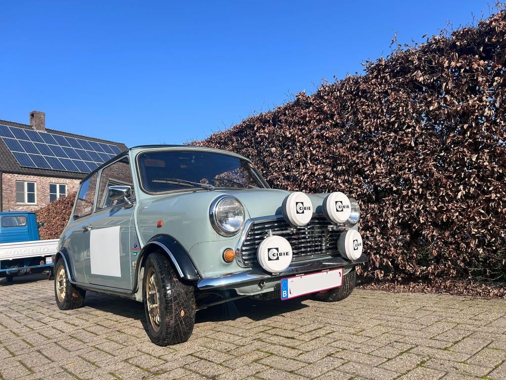 Austin Mini Classic, Argent ou Gris, 2 places, Noir, 2 portes