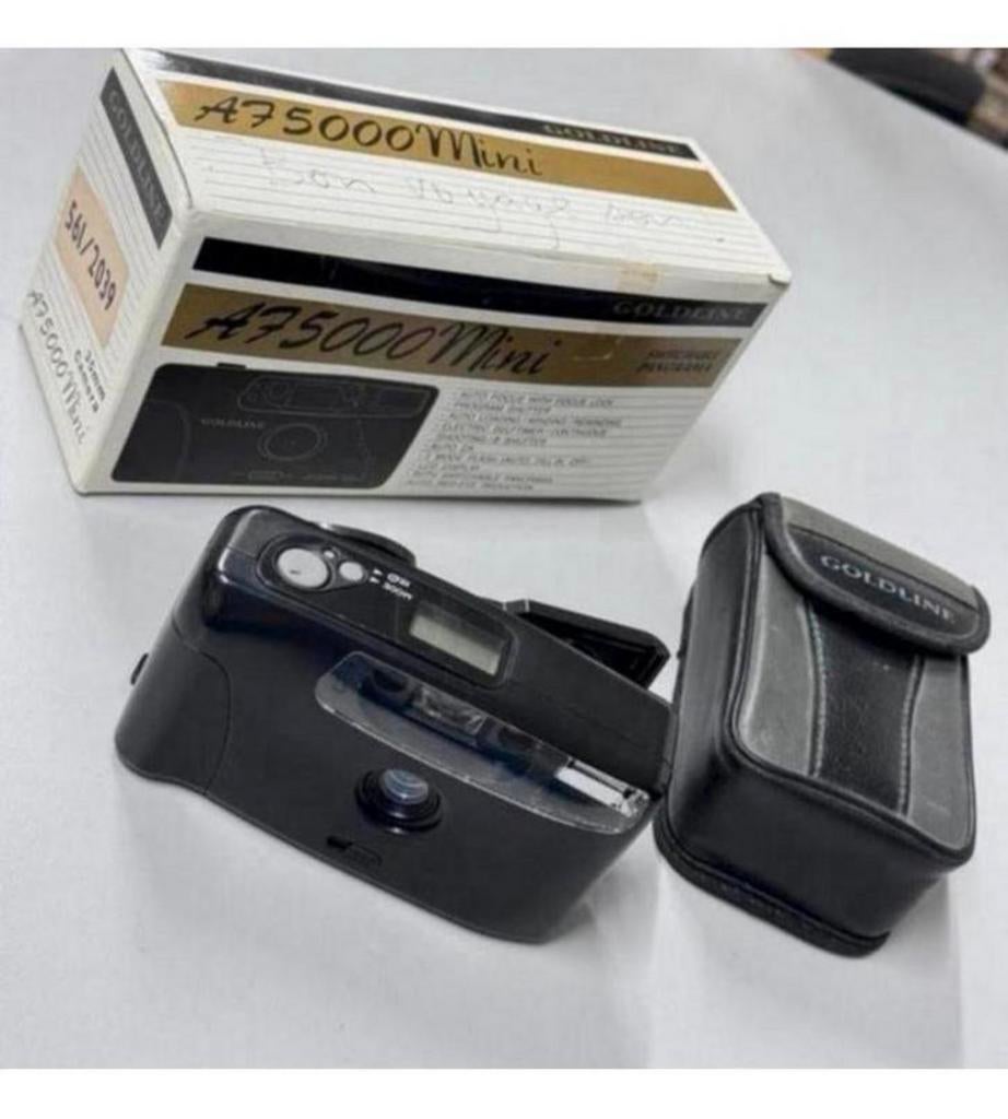 Goldline A75000 Mini 35mm Autofocus camera film + doos hoes, Audio, Tv en Foto, Ophalen of Verzenden, Zo goed als nieuw, Compact