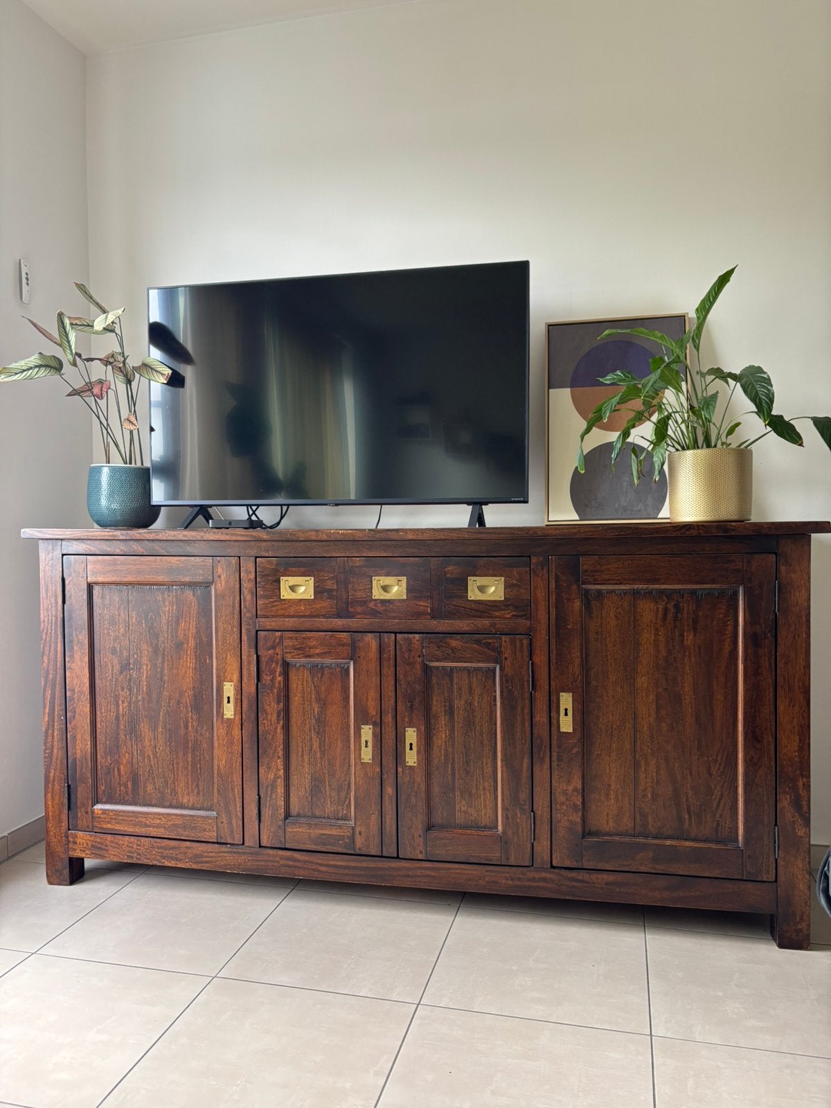 Houten dressoir, Maison & Meubles, Enlèvement, Utilisé, Autres essences de bois