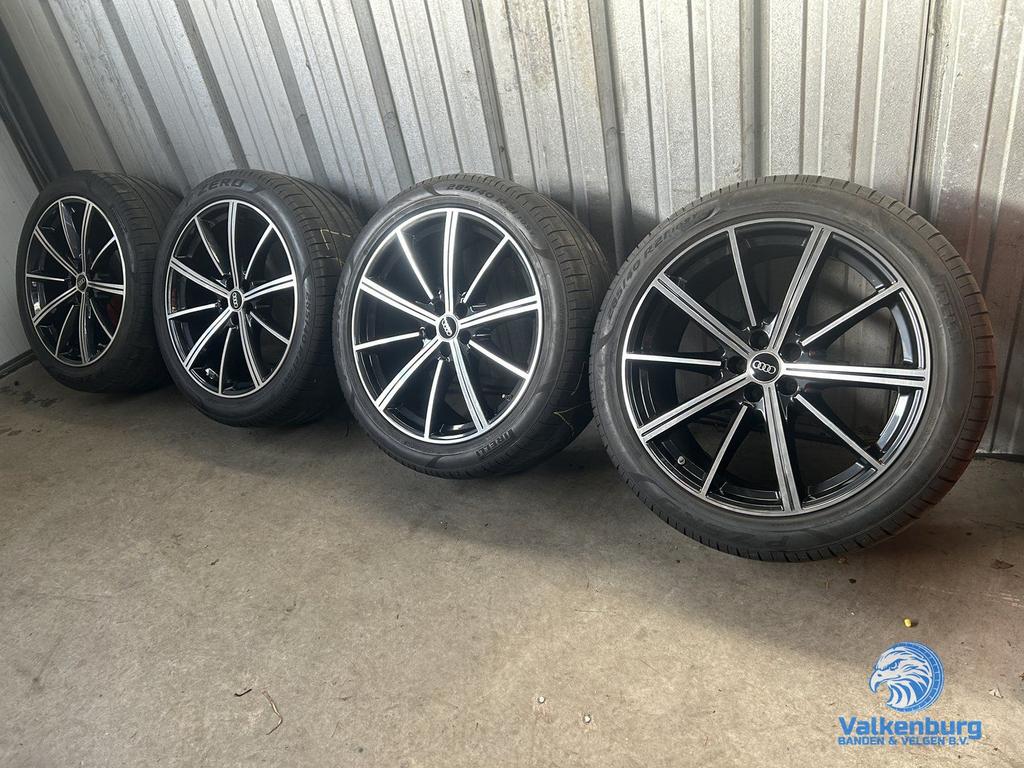 Originele Audi Q7 SQ7 Audi Sport 4M 21 inch TPMS zwarte velg, Auto-onderdelen, Gebruikt, -, 285 mm, -