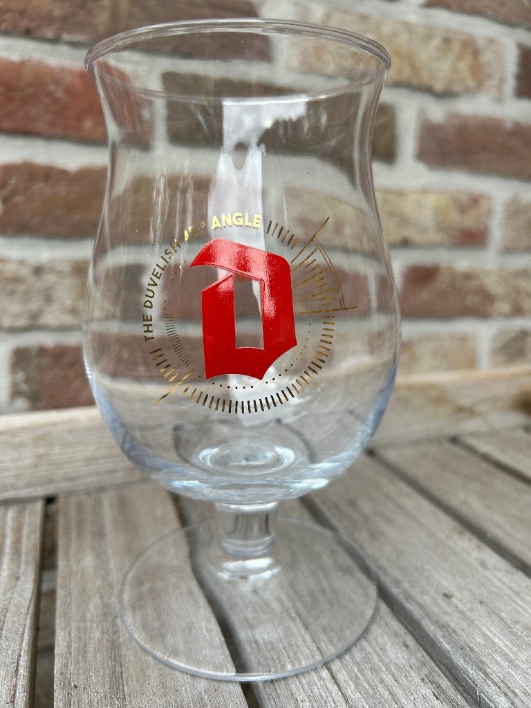 DUVEL GLAS DUVELISH 45 ANGLE NIEUW, Ophalen of Verzenden, Nieuw, Glas of Glazen, Duvel