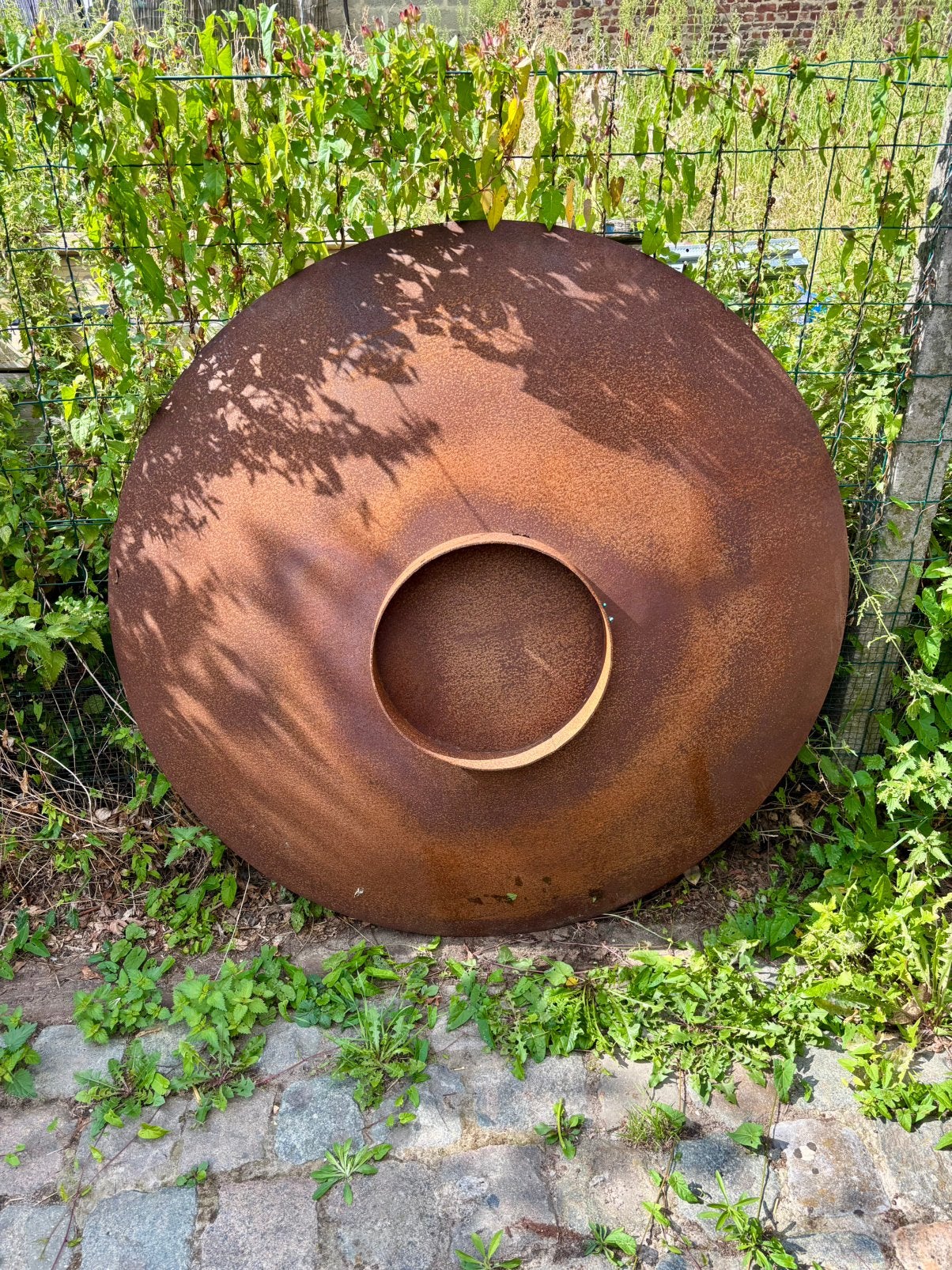 Brasero acier corten 120 cm, Jardin & Terrasse, Enlèvement, Utilisé