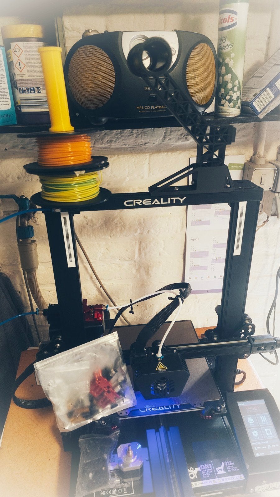 3d printer, Ophalen