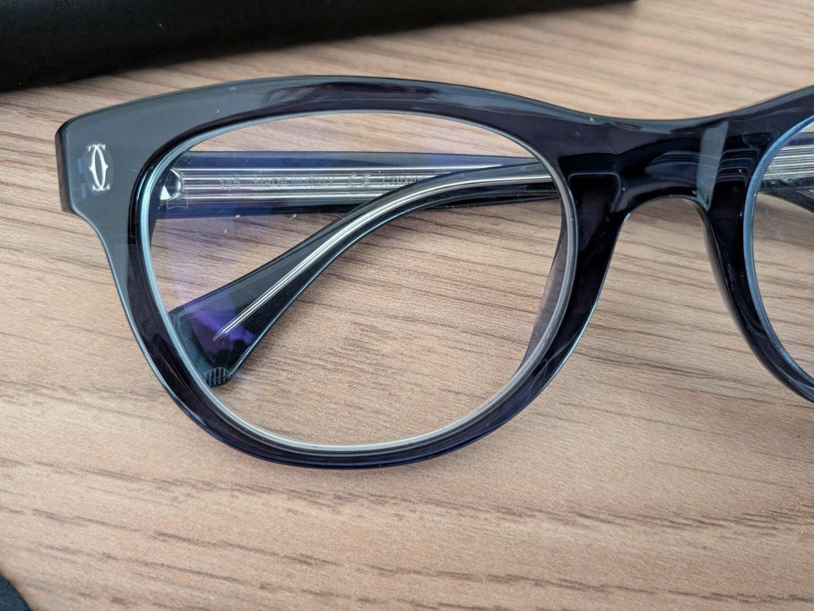 Brillenmontuur van het merk Cartier, Ophalen of Verzenden, Blauw, Bril