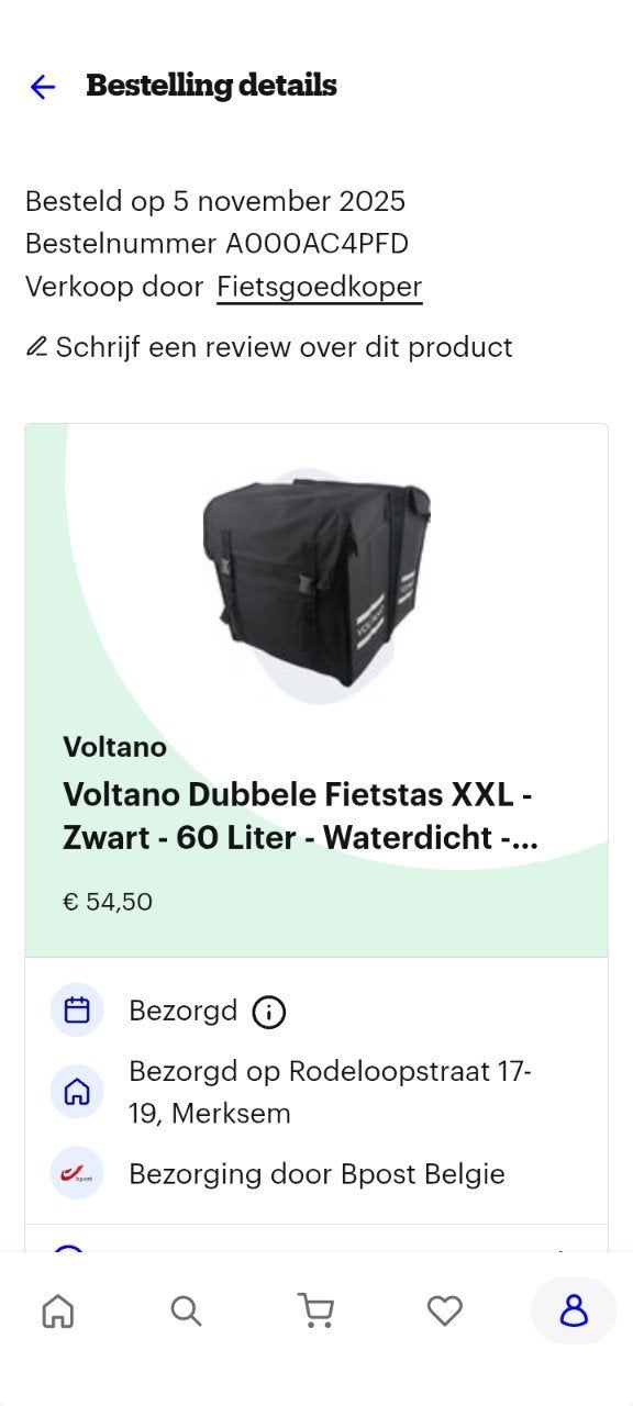 Fietszakken, Ophalen