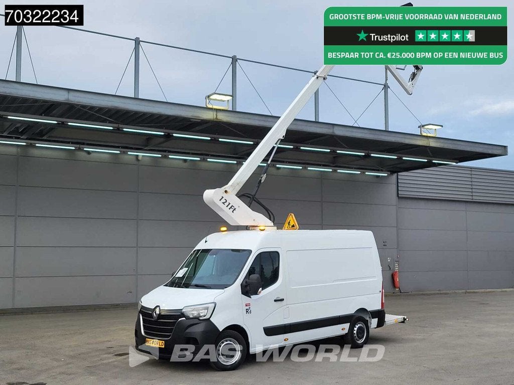 Renault Master 145PK Hoogwerker 12,1m Werkhoogte L2H2 LED Tr, Autos, 145 ch, Achat, Euro 6, Entreprise