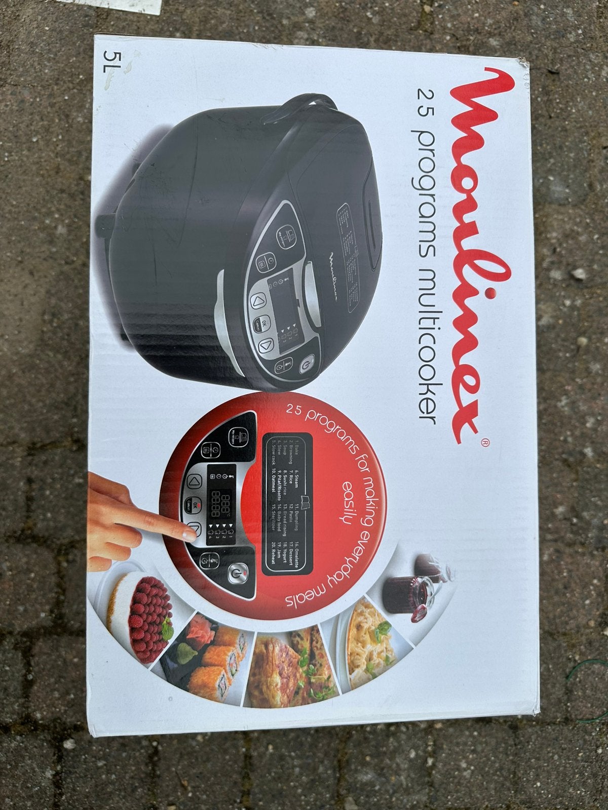 Moulinex Multicooker 5L –25 Automatische Programma’s – Nieuw, Elektronische apparatuur, Ophalen, Timer, Nieuw
