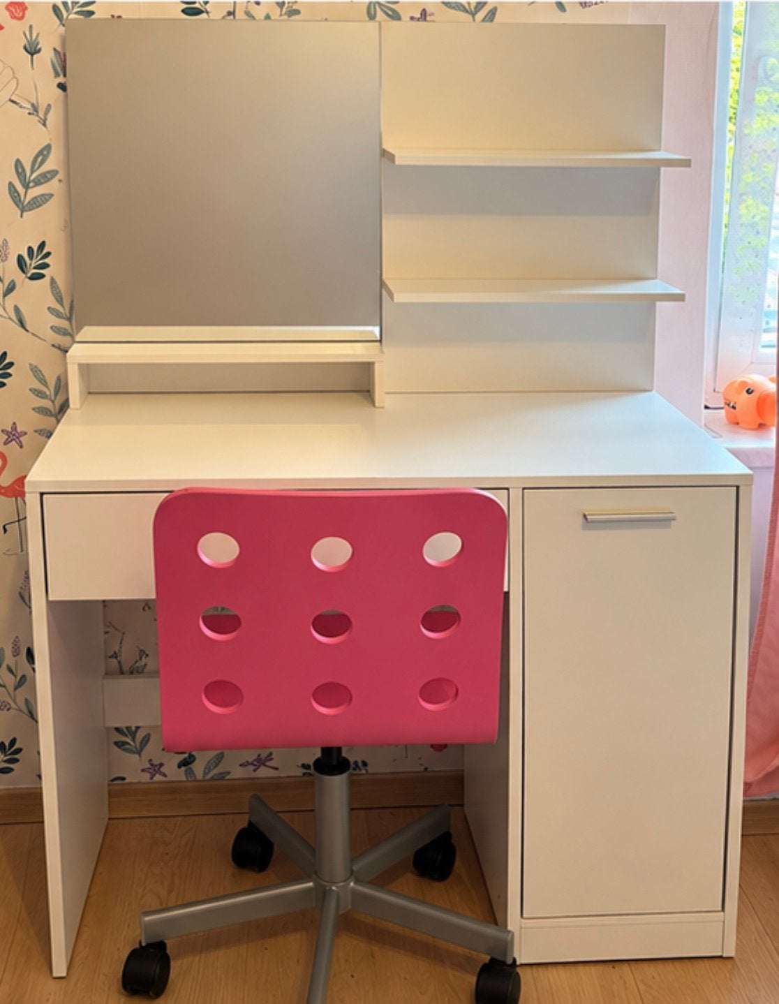 Coiffeuse avec chaise roulette, Maison & Meubles, Enlèvement, Utilisé