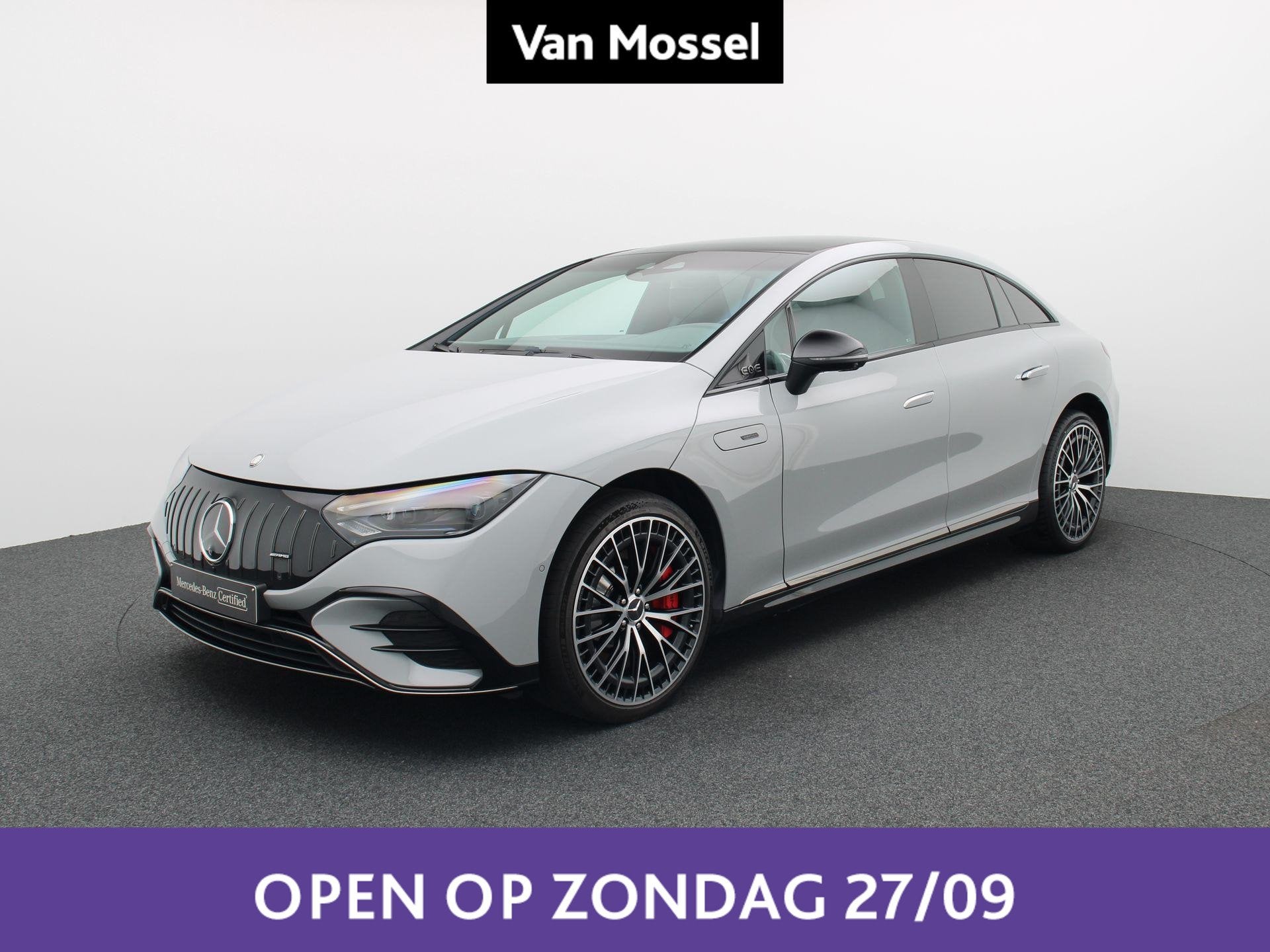 Mercedes-Benz EQE 53 4MATIC+ + NAPPA + BURMESTER + HYPERSCRE, Autos, Argent ou Gris, Achat, Entreprise, Entretenue par le concessionnaire