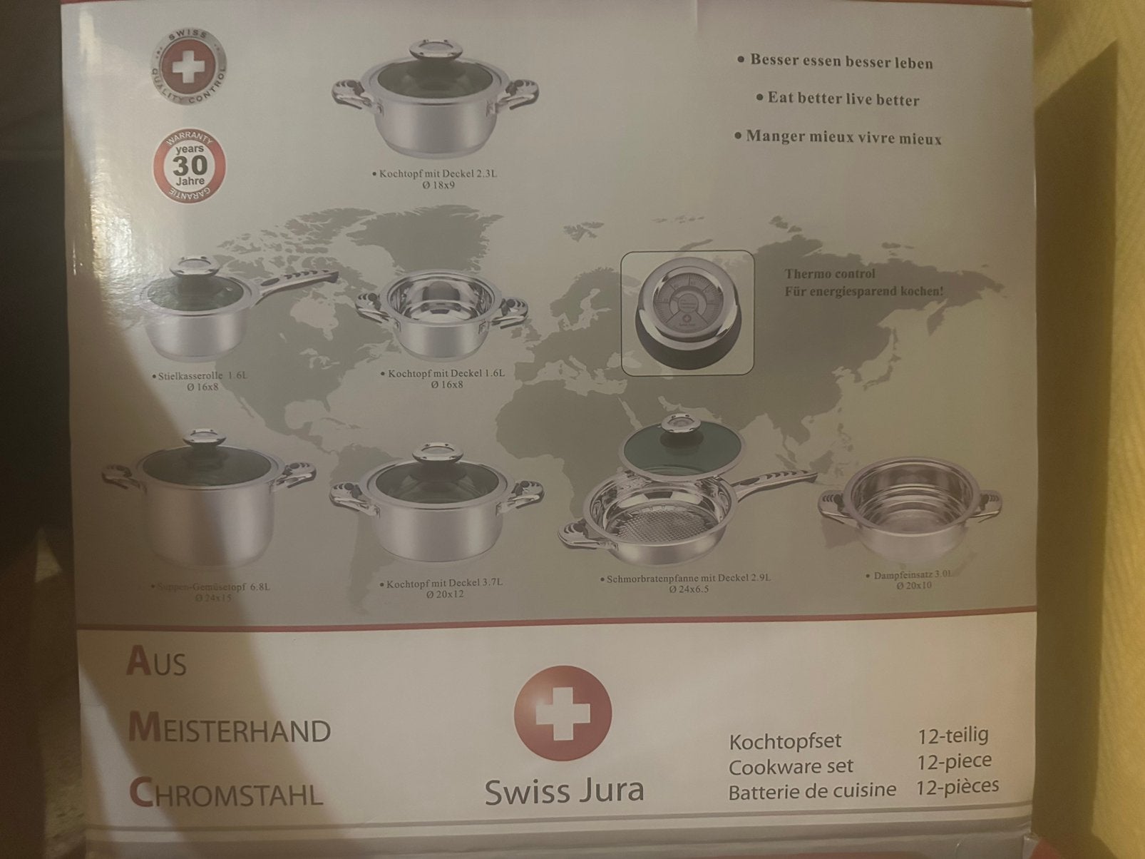 Nieuwe Zwitserse Jura keukenset, Huis en Inrichting, Keuken | Potten en Pannen, Ophalen, Nieuw, Pannenset