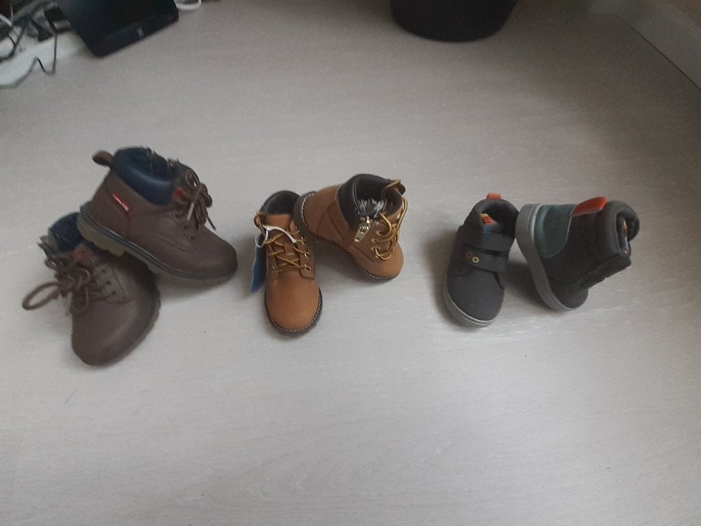 3 paires de bottines pointure 22, Neuf, Garçon ou Fille, Timberland, Enlèvement