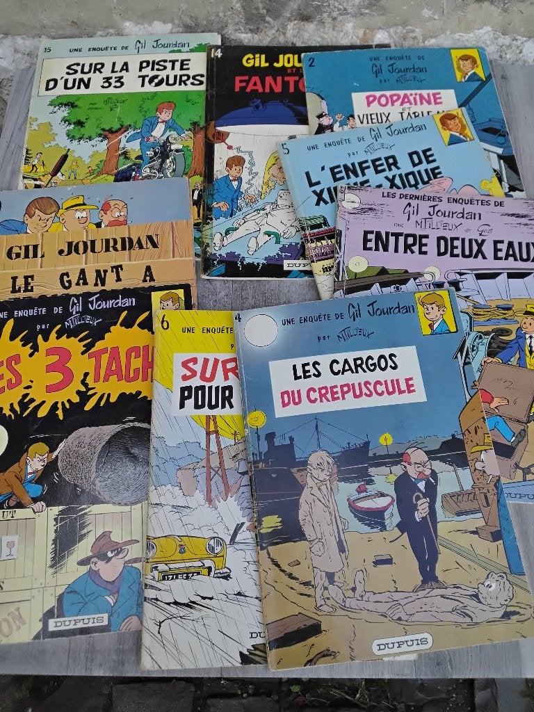 Bd ancienne gil jourdan lot, Livres, BD, Plusieurs BD, Enlèvement ou Envoi, Utilisé