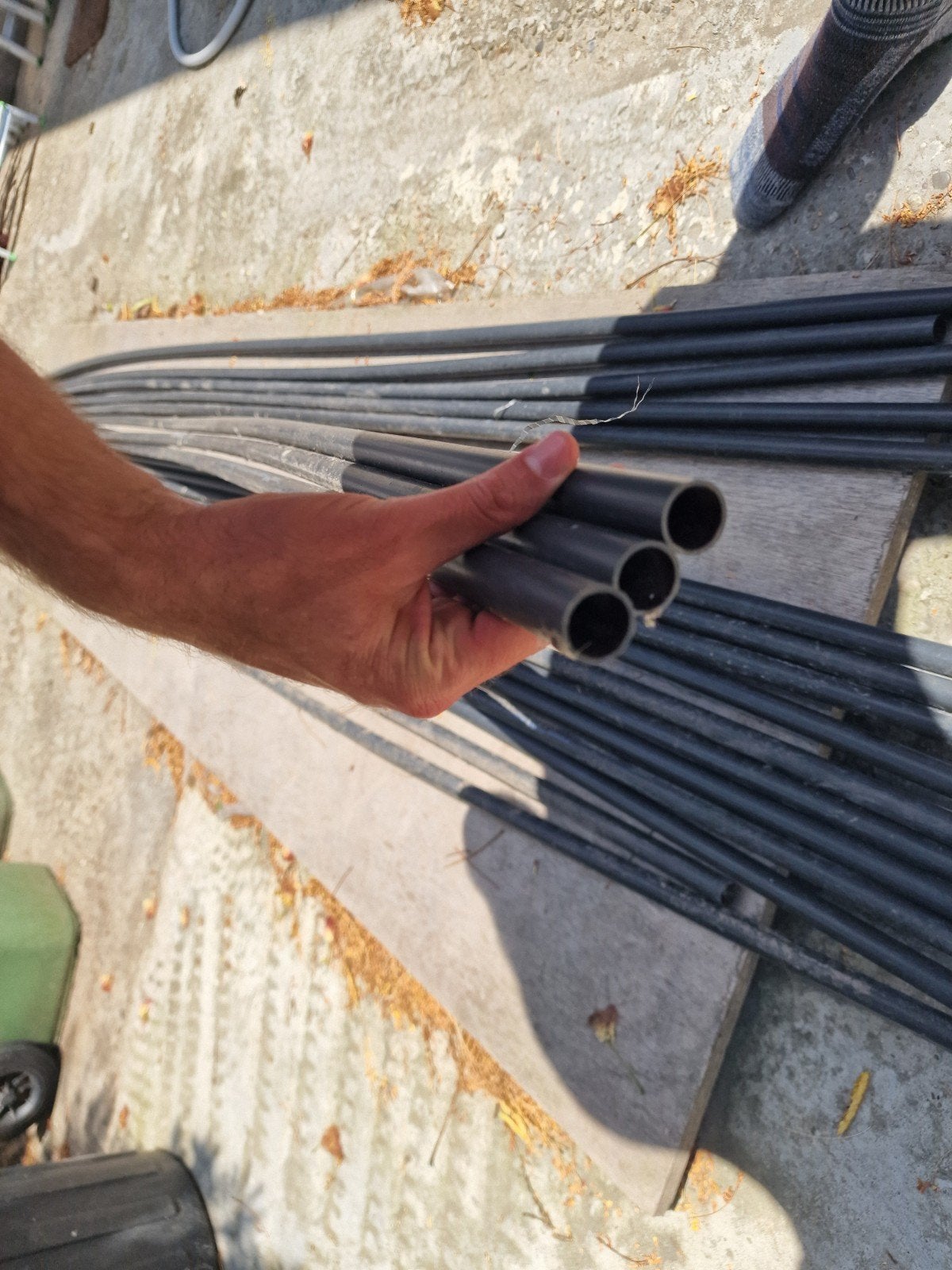Tubes d'installation : tuyau en acier inoxydable de 3 m à 20, Enlèvement