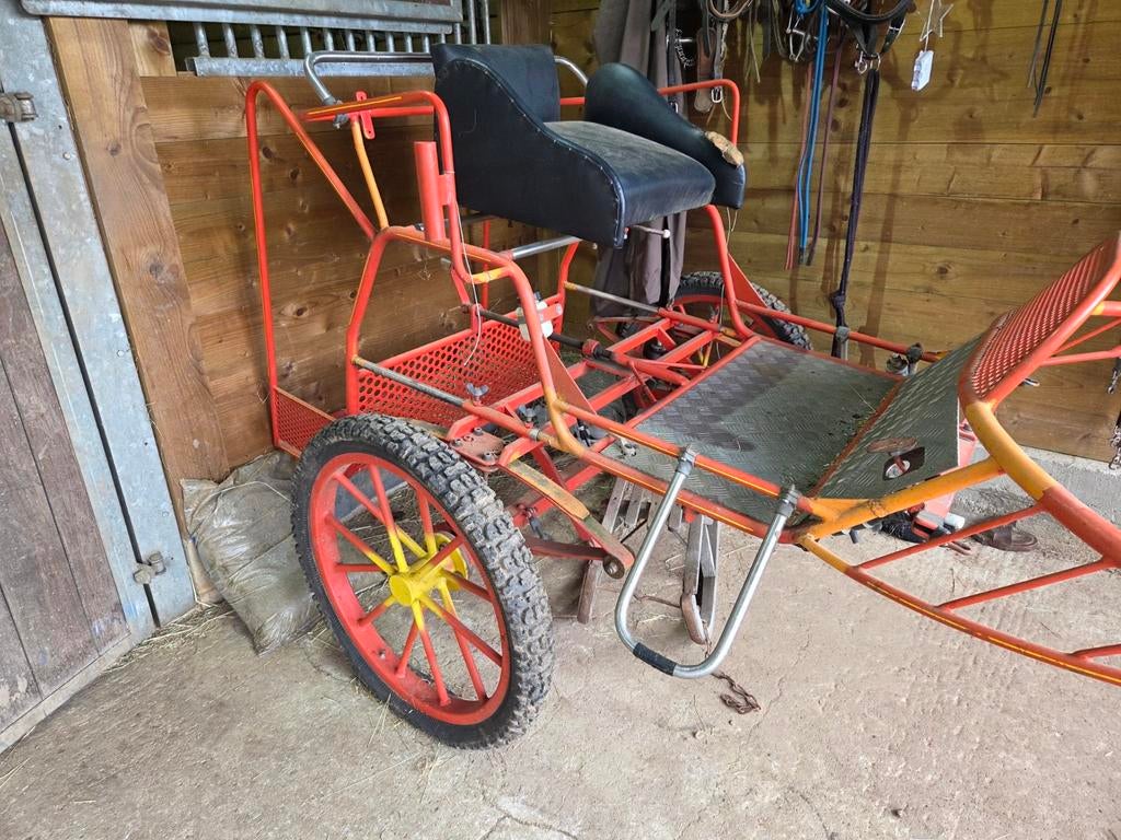 chariot à 2 roues, Poney