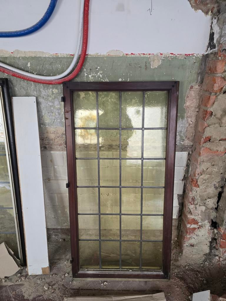 Fenêtre en bois double vitrage, Double vitrage, 120 à 160 cm, Fenêtre de façade ou Vitre, Enlèvement
