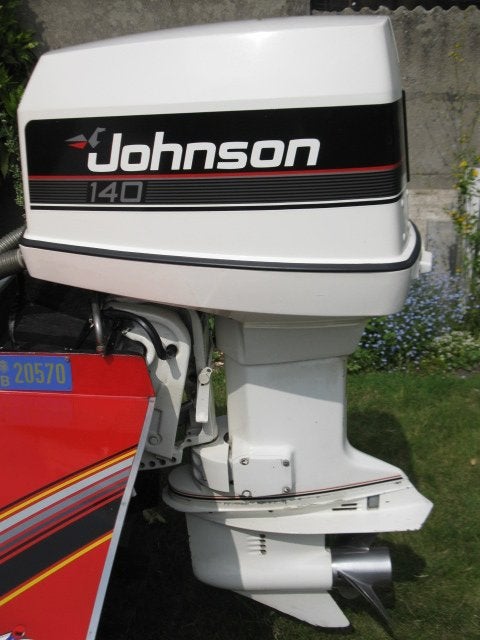 Johnson 140 pk buitenboordmotor (met elektronische storing)., Watersport en Boten, Ophalen, Zo goed als nieuw, Met afstandsbediening