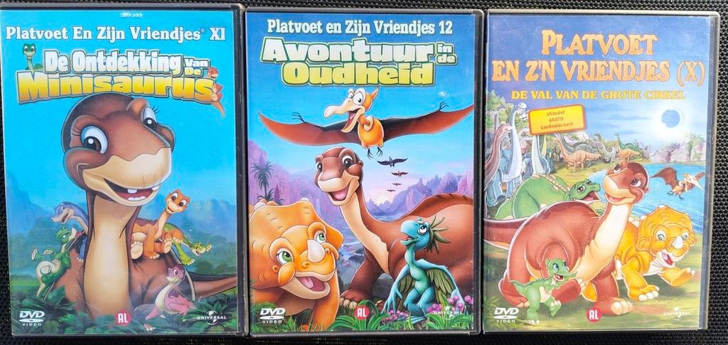 3 Dvd's van platvoet en zijn vriendjes. Samen voor 1 prijs, Cd's en Dvd's, Ophalen