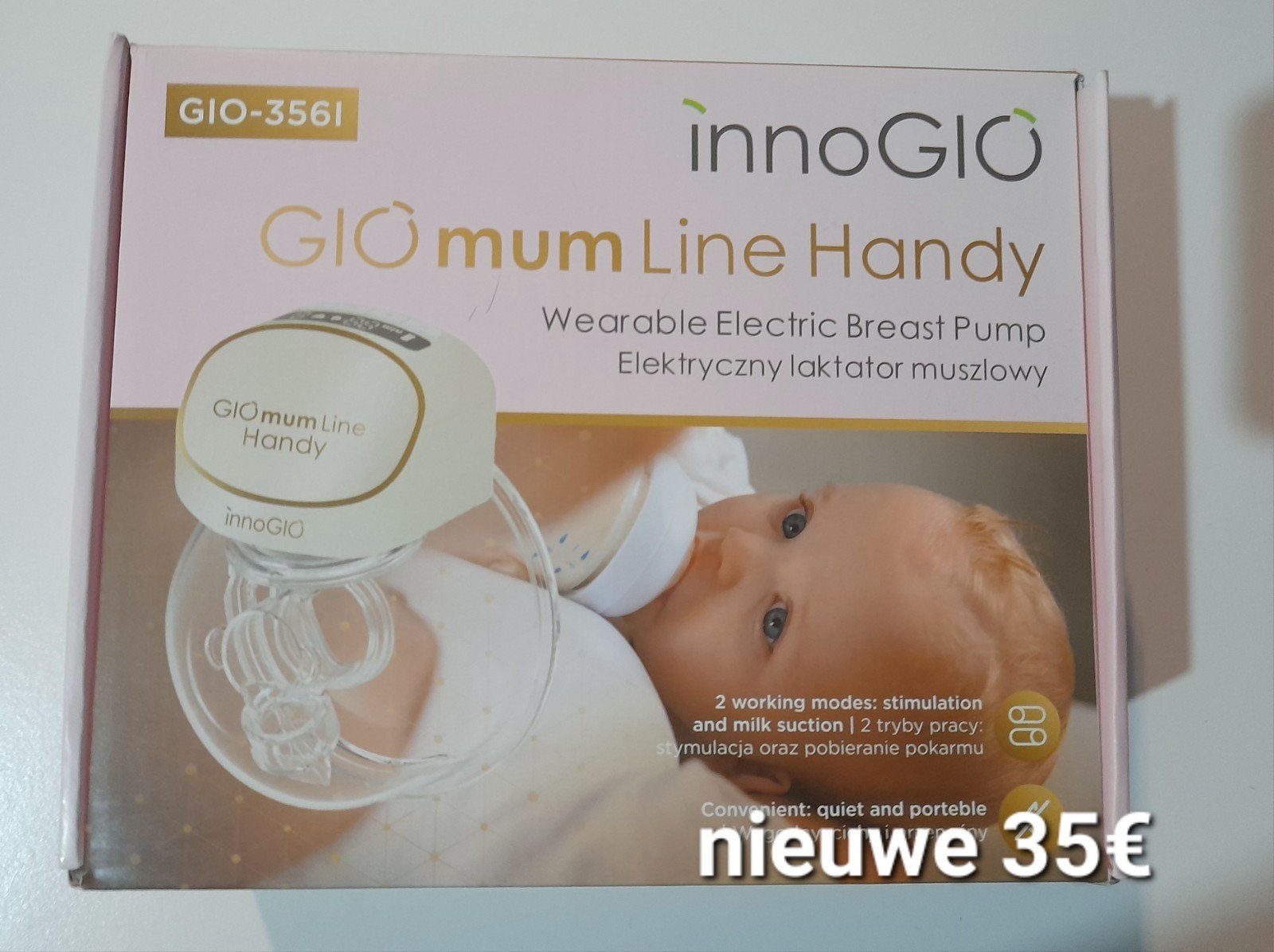 Een nieuwe elektrische draadloze borstkolf, Kinderen en Baby's, Babyvoeding en Toebehoren, Ophalen, Borstkolf
