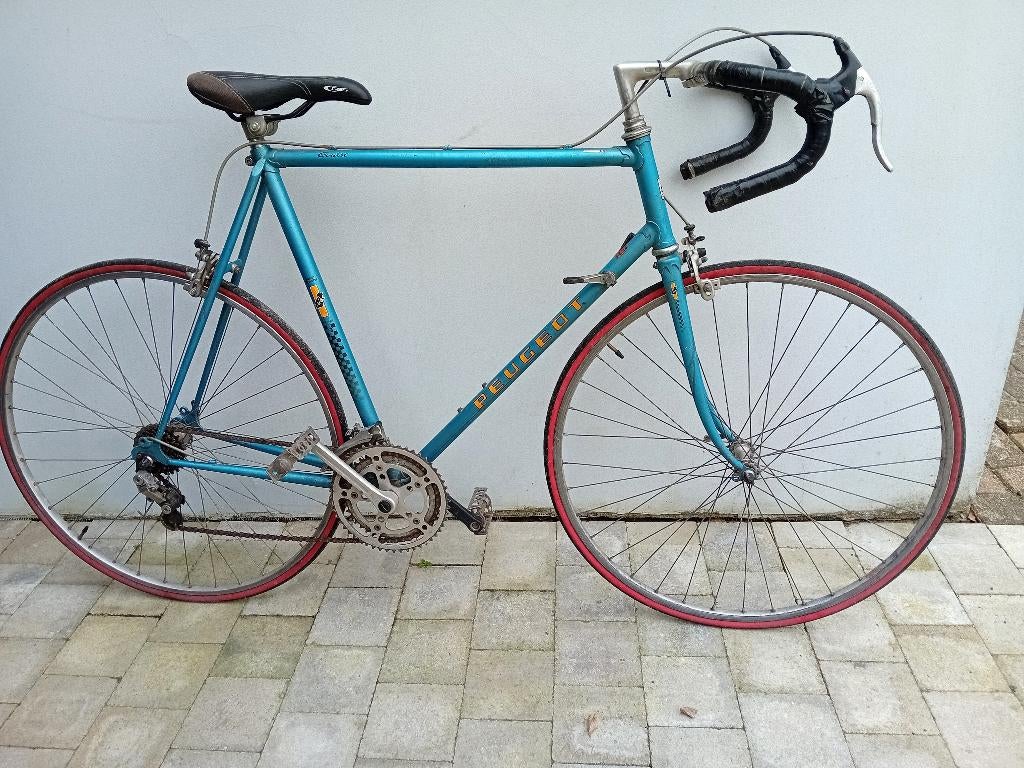 Grote retro koersfiets Peugeot maat 60, Fietsen en Brommers, 59 cm of meer, Ophalen, Velgrem, Jaren '60 of nieuwer