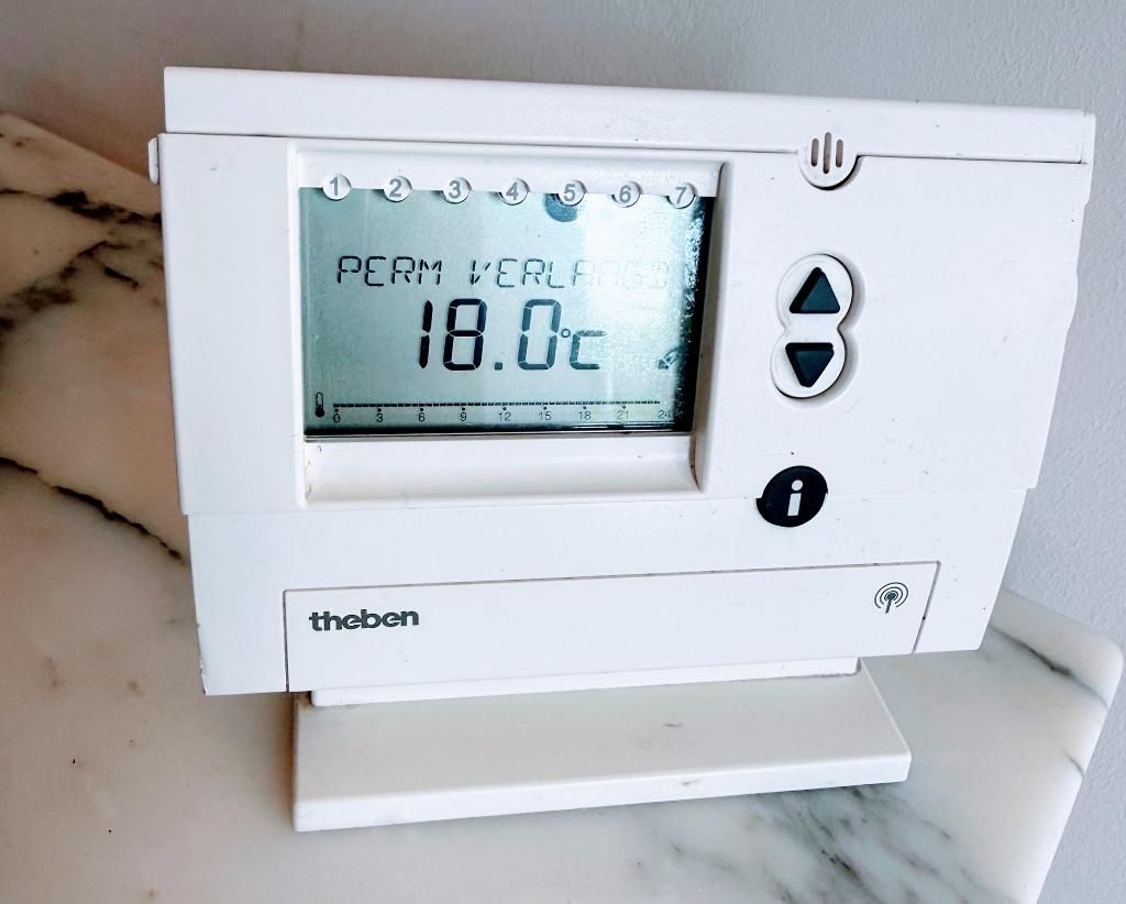 thermostaat draadloos Theben, Doe-het-zelf en Bouw, Thermostaten, Ophalen, Gebruikt