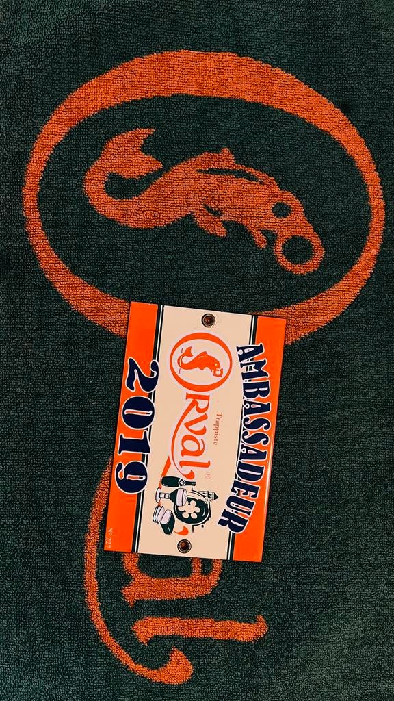 Ambassadeur plaatje Orval - plaque ambassadeur Orval 2019, Ophalen of Verzenden, Zo goed als nieuw, Overige typen, Overige merken